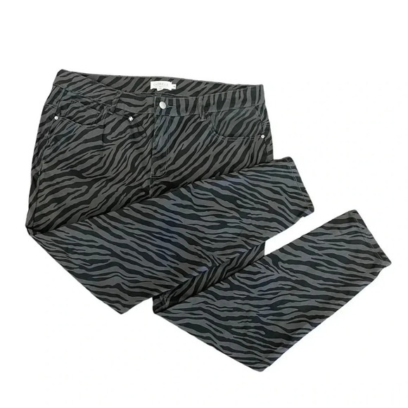 Molly Bracken Gabrielle Zebra  Print Jeans Size 14W - Picture 8 of 9
